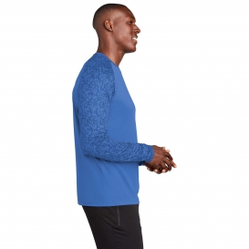 Sport-Tek ST460LS Long Sleeve Digi Camo Tee - True Royal