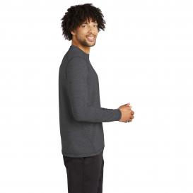 Sport-Tek ST710 Exchange 1.5 Long Sleeve Crew Tee - Graphite Heather