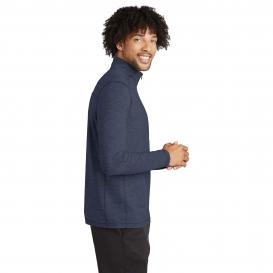 Sport-Tek ST711 Exchange 1.5 Long Sleeve 1/2-Zip Pullover - Dark Denim Heather
