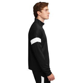 Sport-Tek ST800 Travel Full-Zip Jacket - Black/White