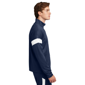 Sport-Tek ST800 Travel Full-Zip Jacket - True Navy/White