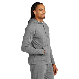 Sport-Tek ST856 Sport-Wick Stretch 1/2-Zip Hoodie - Charcoal Heather Grey