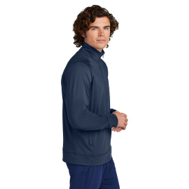 Sport-Tek ST857 Sport-Wick Stretch Full-Zip Cadet Jacket - True Navy