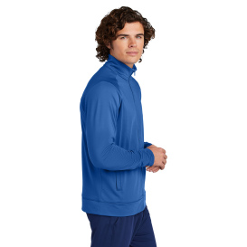 Sport-Tek ST857 Sport-Wick Stretch Full-Zip Cadet Jacket - True Royal