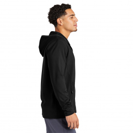 Sport-Tek ST870 Circuit Hooded Full-Zip - Deep Black
