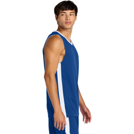 Sport-Tek ST900 Rival Basketball Rev Jersey - True Royal/White