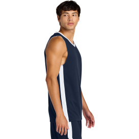 Sport-Tek ST900 Rival Basketball Rev Jersey - True Navy/White