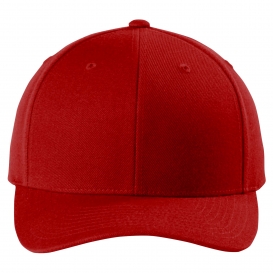 Sport-Tek STC43 Yupoong Curve Bill Snapback Cap - True Red
