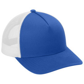 Sport-Tek STC54 Yupoong Retro Trucker 5-Panel Cap - True Royal/White