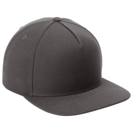 Sport-Tek STC55 Yupoong Premium 5-Panel Snapback Cap - Iron Grey
