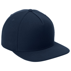Sport-Tek STC55 Yupoong Premium 5-Panel Snapback Cap - True Navy