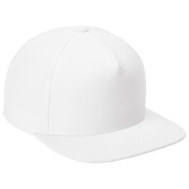 Sport-Tek STC55 Yupoong Premium 5-Panel Snapback Cap - White