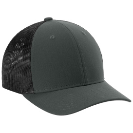 Sport-Tek STC60 Stretch-Tek Mesh Back Cap - Iron Gray/Black