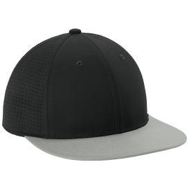 Sport-Tek STC64 Pro-Cut Stretch-Tek Cap - Black/Silver/Black