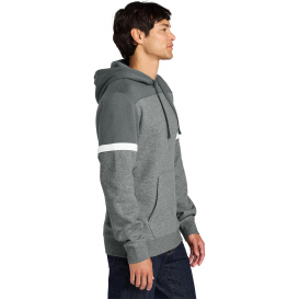 Sport-Tek STF205 Drive Fleece Colorblock Hoodie - Dark Smoke Gray/Vintage Heather