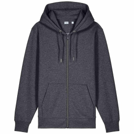 Stanley/Stella SXU005 Unisex Cultivator 2.0 Full-Zip Hooded Sweatshirt - Dark Heather Gray