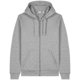 Stanley/Stella SXU011 Unisex Mixer Full-Zip Hooded Sweatshirt - Heather Gray