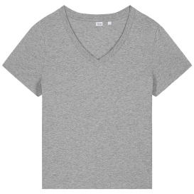 Stanley/Stella SXW032 Ladies Stella Isla V-Neck Tee - Heather Gray