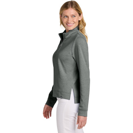 TravisMathew TM1LD007 Ladies Coveside 1/2-Zip - Dark Gray Heather