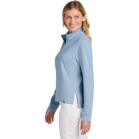 TravisMathew TM1LD007 Ladies Coveside 1/2-Zip - Light Blue Heather