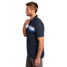 TravisMathew TM1MU416 Cabana Chest Stripe Polo - Blue Nights