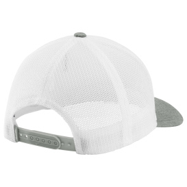 TravisMathew TM1MY390 Cruz Colorblock Trucker Cap - White/Heather Grey