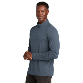 TravisMathew TM1MY397 Coto Performance 1/4-Zip - Vintage Indigo/Black