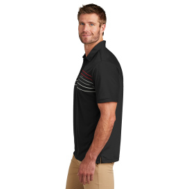 TravisMathew TM1MY400 Coto Performance Chest Stripe Polo - Black