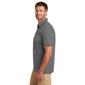 TravisMathew TM1MY400 Coto Performance Chest Stripe Polo - Dark Grey