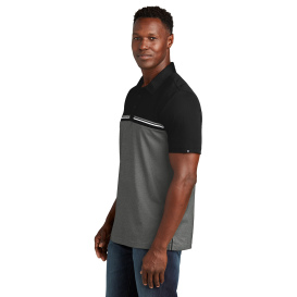TravisMathew TM1MY401 Sunset Blocked Polo - Black/Dark Grey Heather