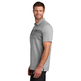 TravisMathew TM1MY402 Coastal Chest Stripe Polo - Quiet Shade Grey Heather