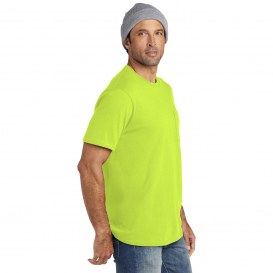 Volunteer Knitwear VL100LP All-American Pocket Tee - Safety Green