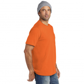 Volunteer Knitwear VL100LP All-American Pocket Tee - Safety Orange