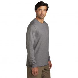 Volunteer Knitwear VL60LS Chore Long Sleeve Tee - Dark Heather Grey
