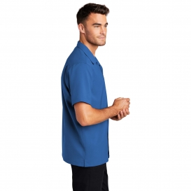 Port Authority W400 Short Sleeve Performance Staff Shirt - True Blue