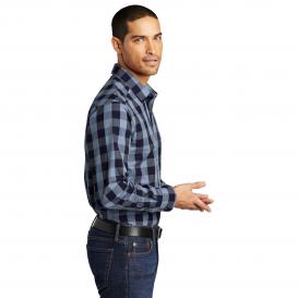 Port Authority W670 Everyday Plaid Shirt - True Navy