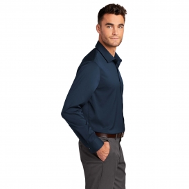 CornerStone W680 City Stretch Shirt - River Blue Navy