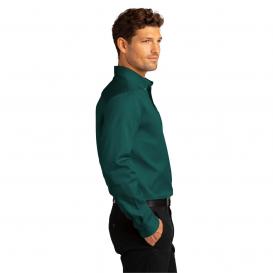 Port Authority W808 Long Sleeve SuperPro React Twill Shirt - Marine Green