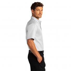 Port Authority W809 Short Sleeve SuperPro React Twill Shirt - White