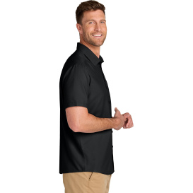 Port Authority W963 Short Sleeve UV Dockside Shirt - Deep Black