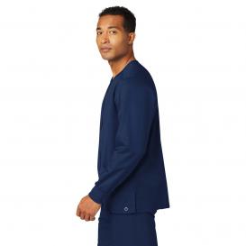 Wink WW3080 Unisex WorkFlex Snap-Front Scrub Jacket - Navy