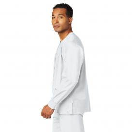 Wink WW3080 Unisex WorkFlex Snap-Front Scrub Jacket - White