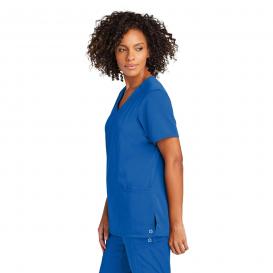 Wink WW4168 Women\'s WorkFlex Mock Wrap Scrub Top - Royal