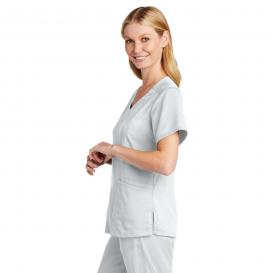 Wink WW4268 Women\'s Premiere Flex Mock Wrap Scrub Top - White