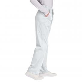 Wink WW4550P Women's Petite WorkFlex Cargo Pocket Scrub Pants - White
