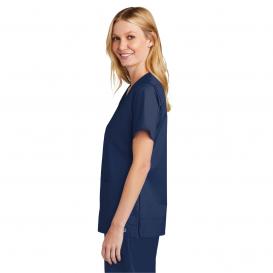 Wink WW4560 Women\'s WorkFlex V-Neck Scrub Top - Navy