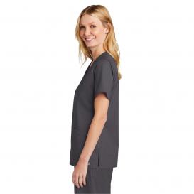 Wink WW4560 Women\'s WorkFlex V-Neck Scrub Top - Pewter