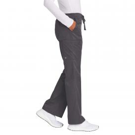 Wink WW4750T Women\'s Tall WorkFlex Flare Leg Cargo Pocket Scrub Pants - Pewter
