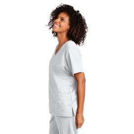 Wink WW4760 Women\'s WorkFlex Mock Wrap Scrub Top - White