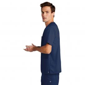 Wink WW5068 Men\'s Premiere Flex V-Neck Scrub Top - Navy
